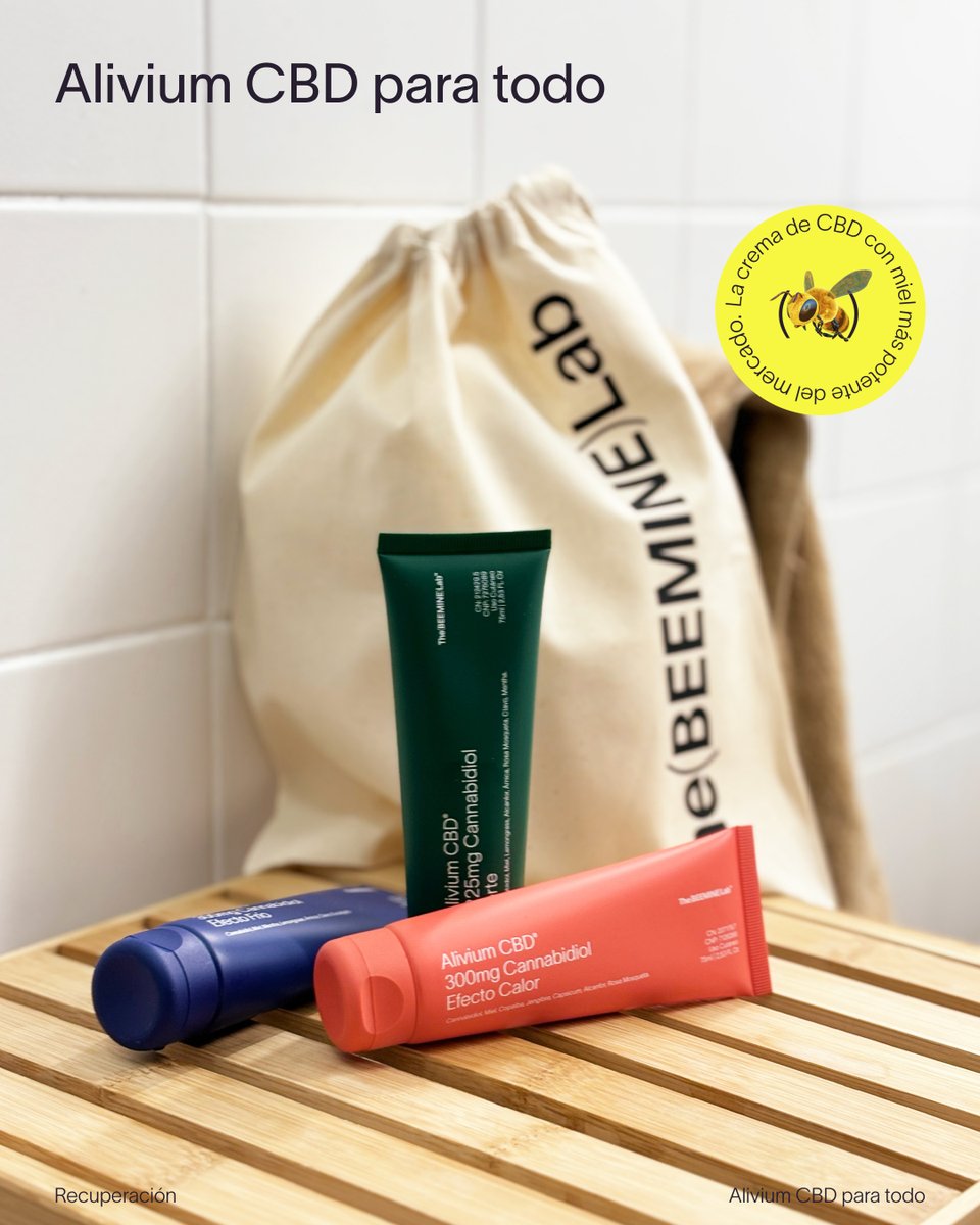 OptimaFarmaSVQ's tweet photo. 😍 Os presentamos las Cremas Naturales Alivium CBD de The Beemine Lab. Conectan el CBD, la apicultura y diferentes principios activos para integrar el poder de la naturaleza en nuestro bienestar 🐝🍃

Fórmulas propias que combinan cannabinoides aislados con miel, propóleo y cera. https://t.co/DzCSyJ3VCP