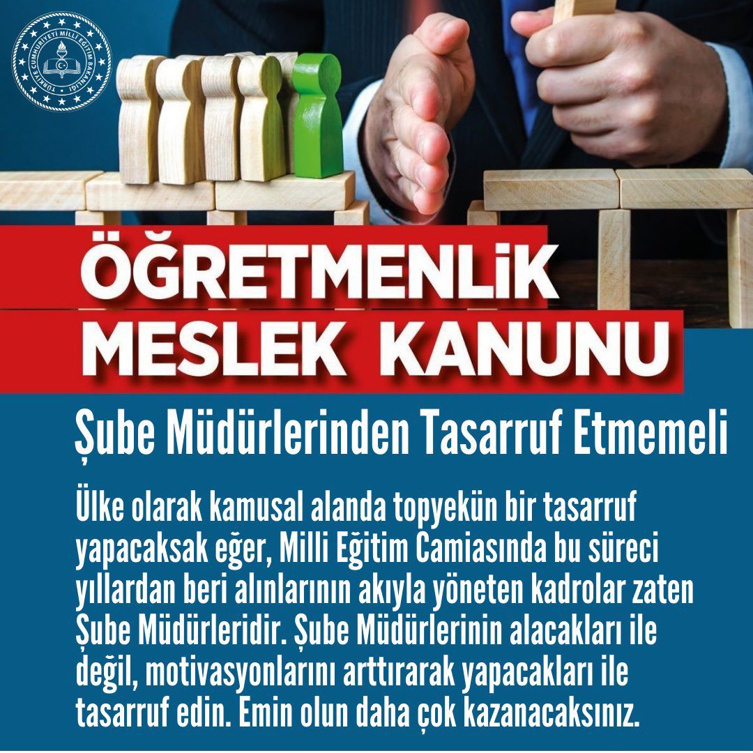 İlhan YILDIZ (@akmuharrir) on Twitter photo MEB Taşra Yöneticilerini bu kadar heyecana sevk eden Türkiye Yüzyılı Maarif Modeli; Öğretmenler Meslek Kanunu içerisinde yer verilmeyerek küstürülen bu yöneticilerin liderliğinde nasıl başarıya ulaşacak.
#OMKBizsizOlmaz
<a href="/RTErdogan/">Recep Tayyip Erdoğan</a>
<a href="/Yusuf__Tekin/">Yusuf Tekin</a>
<a href="/memetsimsek/">Mehmet Simsek</a>
<a href="/cftcblnt/">Bülent ÇİFTCİ</a>
<a href="/tcmeb/">Millî Eğitim Bakanlığı</a> MEB Taşra Yöneticilerini bu kadar heyecana sevk eden Türkiye Yüzyılı Maarif Modeli; Öğretmenler Meslek Kanunu içerisinde yer verilmeyerek küstürülen bu yöneticilerin liderliğinde nasıl başarıya ulaşacak.
#OMKBizsizOlmaz
<a href="/RTErdogan/">Recep Tayyip Erdoğan</a>
<a href="/Yusuf__Tekin/">Yusuf Tekin</a>
<a href="/memetsimsek/">Mehmet Simsek</a>
<a href="/cftcblnt/">Bülent ÇİFTCİ</a>
<a href="/tcmeb/">Millî Eğitim Bakanlığı</a>