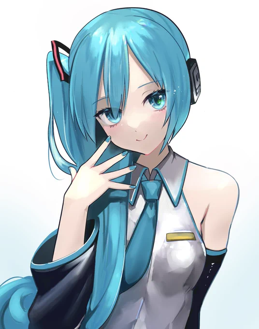 サイドテールになってしまったミクちゃん、可愛いよ…!#初音ミク 