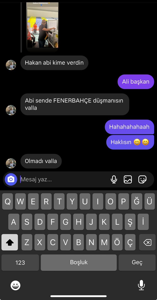 Bu arada FENERBAHÇE düşmanıda olduk 😄😄