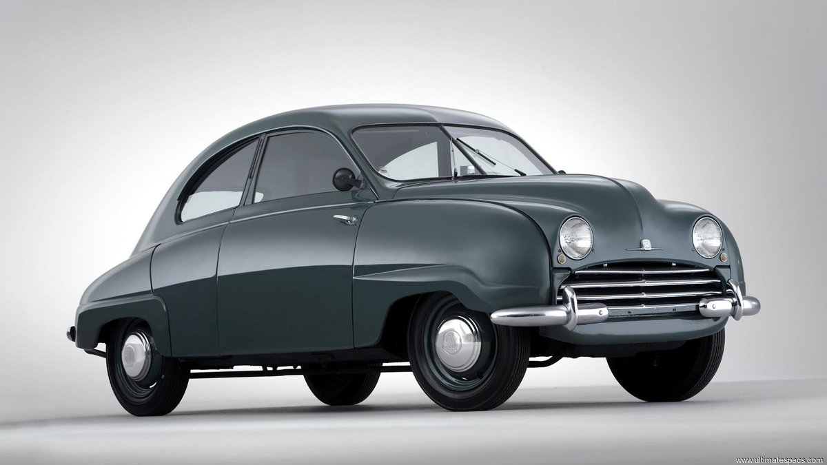 svenskhistoria's tweet photo. Den 11 juni 1947 premiärvisades Saabs första personbil Saab 92 vid fabriken i Linköping. #svhist #dagensdatum https://t.co/hCbdVldTSj