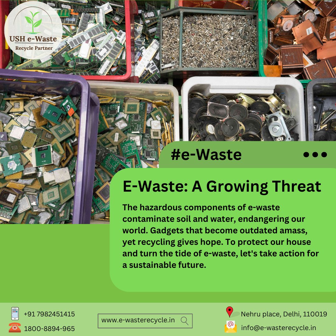 Every discarded phone, laptop tells a tale of wasted resources. We must heed this call to action, embracing responsible disposal. Together, let's turn the tide against e-waste and safeguard our home. 🔄♻️ #EnvironmentalAwareness #TakeAction