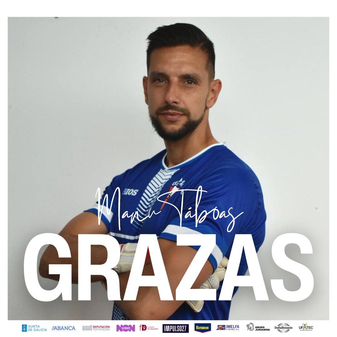 ArosaSCOficial's tweet photo. 🔴 OFICIAL | Manu Táboas non continúa no Arosa SC

Manu Táboas, capitán do Arosa SC, non continúa na portería arlequinada por incompatibilidade laboral. 

❤️🤍 Grazas por estes anos de traballo, compromiso e arosismo. Moita sorte no futuro. 

🔗 https://t.co/xmE5TZ6B7y

#ArosaSC https://t.co/a6VOMQRAwv