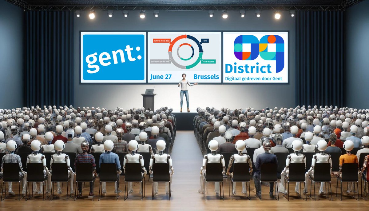 District09Gent's tweet image. 🎉 Op #SEMIC2024 introduceert collega Geert Limpens je in PROBE! 🚀 Zijn presentatie focust op hoe Stad Gent als overheid besluitvorming transparant maakt naar burgers met behulp van #MachineLearning &amp;amp; #LinkedOpenData
➡️ semic2024.eu #LokaleOverheid #Innovatie