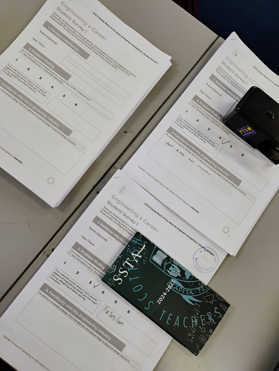 Mr_McMahon_Tech's tweet photo. Engineering a Career student survey 1. Seeking the input and opinions of our S3-S6 pupils today with @primaryengineer
#TaylorHSTechnical
@TaylorHS1982
#EngineersInTheMaking https://t.co/pF1YTdA4zT