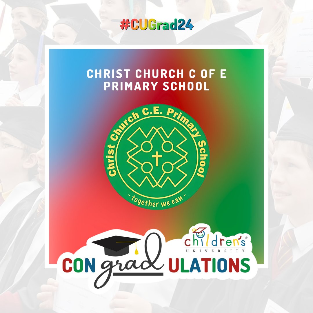 A huge CONGRATS to all of the students from <a href="/ChristChurchCoE/">Christ Church CoE Primary School</a> who will be graduating with us today! We hope you enjoy celebrating all of the amazing #LearningForFun you've been taking part in! 🎓🎉

Don't forget to tag us in all of your photos, and use the hashtag #CUGrad24! 🌟