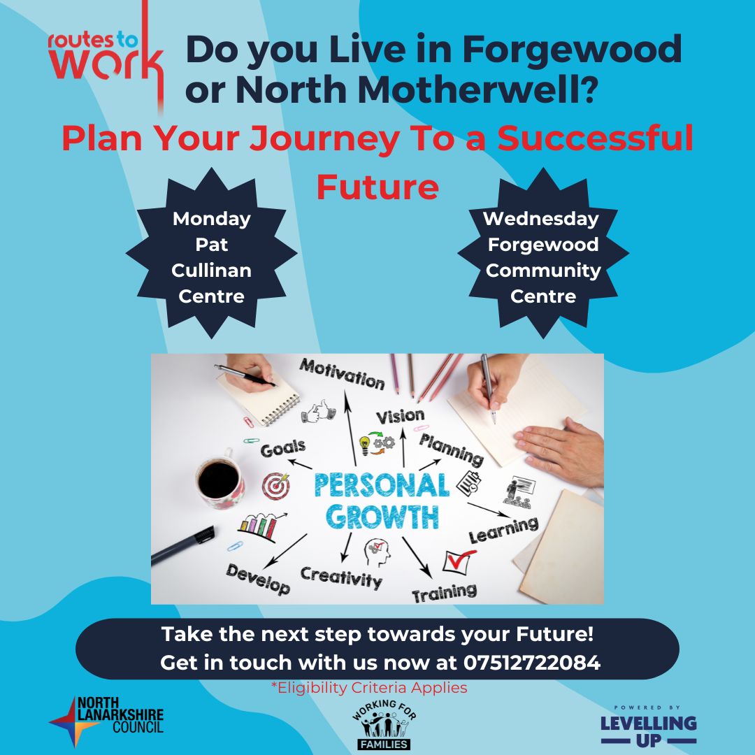 routestowork's tweet photo. π£ Join our personal development workshops on Mondays at Pat Cullinan Centre or Wednesdays at Forgewood Community Centre. Don't miss out on this opportunity to #BreakBarriersBuildFutures and #SkillUpForSuccess
Contact Fiona at 07512722084 now to register your interest. https://t.co/1uuOBItKL5