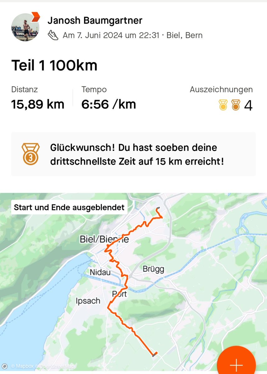 pr0text's tweet image. 106 Kilometer in 19 Stunden zu Laufen war eine sehr interessante Erfahrung. Ich würde sagen beim nächsten Mal geht das ganze joggend in unter 10h