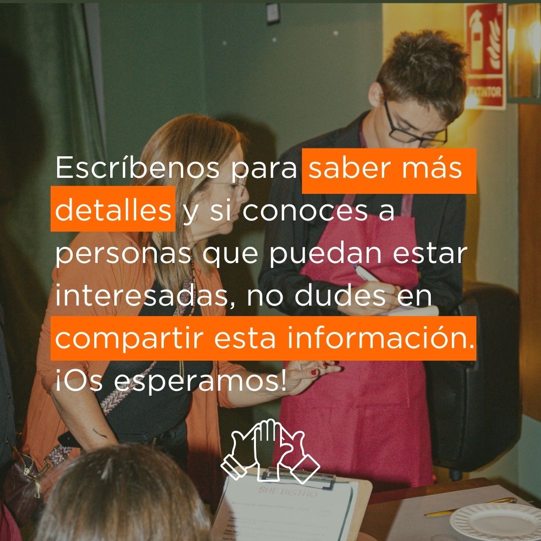 ¡Tenemos noticias para julio, llega la nueva promoción de SHE Starters para jóvenes con discapacidad intelectual para iniciarse en el mundo del catering! ¡Comparte y contáctanos para saber más!✨ 
 
#SHEStarters #barcelonarestaurante #shebistro #restauranteconproposito