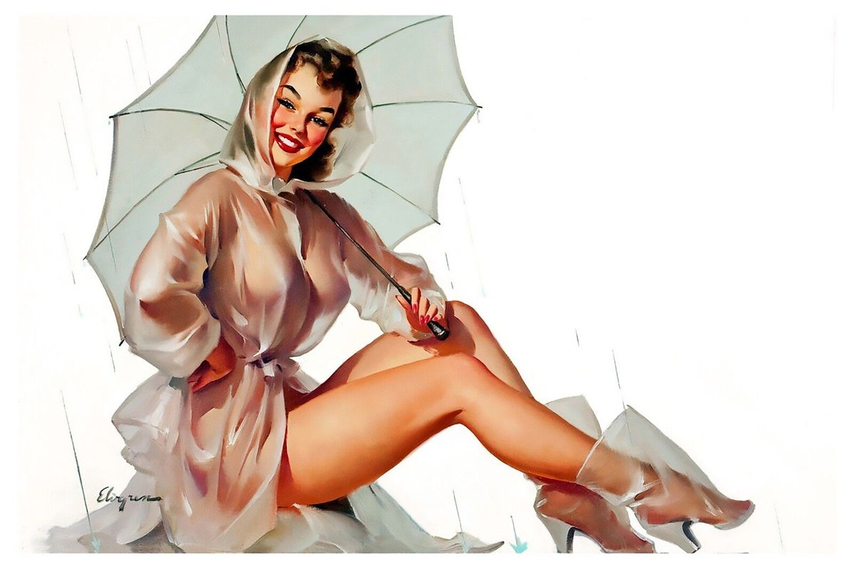 RedRopesEv's tweet photo. Happy Monday! ❤️
Gil Elvgren untitled 1950's ❤️☔️🤍
#Maandag #GilElvgren #Artist #Kunstschilder #GilElvgrenpinupartist #GilElvgrenpinupart #Pinup #Pinupartist #Pinupart #Art #Kunst #Erotischekunst #Pinupkunst #SexyPinup #Sexy #Erotisch #Beauty #Classicpinup #Classicbeauty ❤️💄👠 https://t.co/OXINqMjcr4