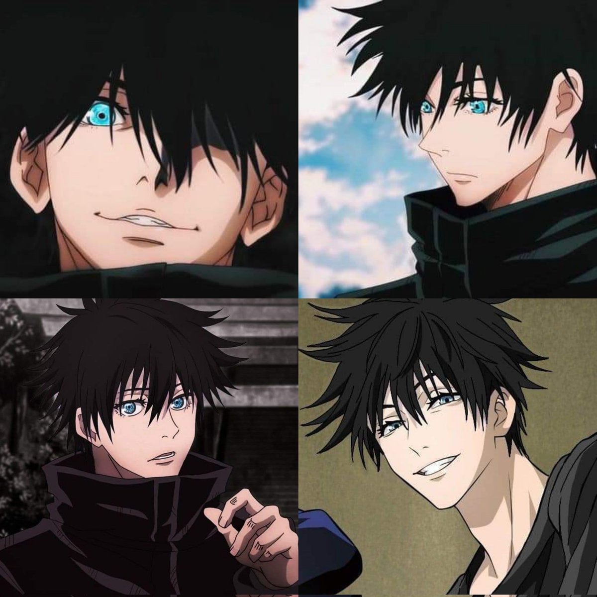 AnimexTwts's tweet photo. Gojo with black hair https://t.co/dimLYjR1H5