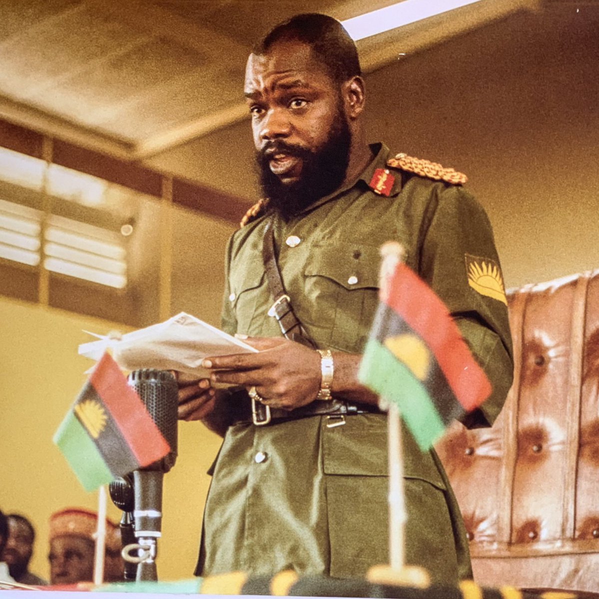 MarvinUchenna_'s tweet photo. “We do not play politics. We are not masochists; rather, we are a people who choose to hunger a little to remain alive instead of feeding fat to become respectable corpses.”

― Chukwuemeka Odumegwu Ojukwu https://t.co/lhsWdwBQPI