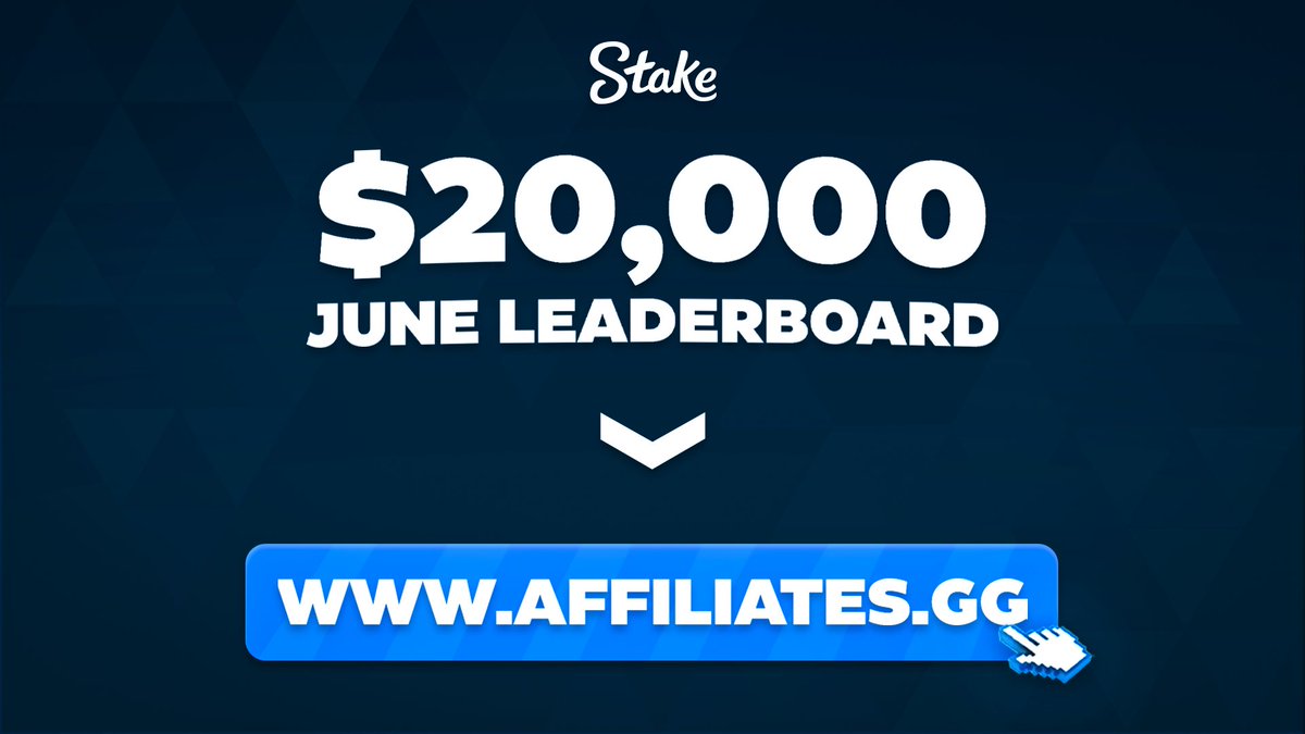 virex1337's tweet photo. 🏆 $20,000 June Stake Leaderboard 🏆

📅 Date: 01.06.2024 - 30.06.2024
⛽️ Statistics update twice per day 
💵 $20,000 distributed across 20 players
🎟️ $25 x 20 raffle to random depositors

Claim $7 for FREE & start: https://t.co/LVUnDliOeU
