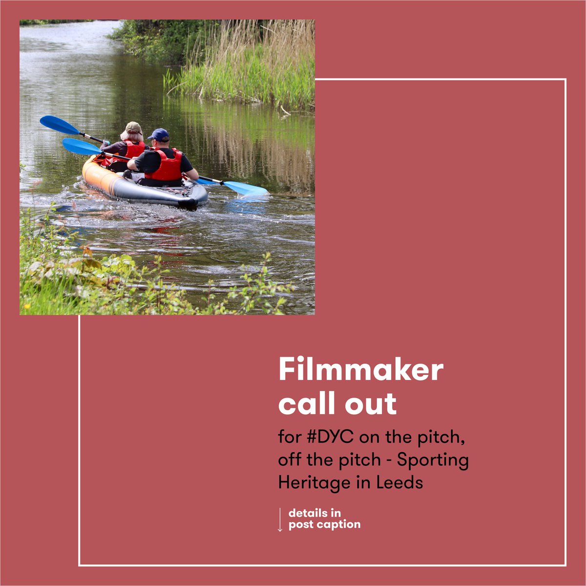 Leeds Museums & Galleries (@leedsmuseums) on Twitter photo Film commission📽️
Leeds Museums & Galleries seek five film makers to capture people taking part in sports around Leeds.
Deadline for submissions: 9am Monday 17 June 2024
For more information and to request the full commission brief, please contact Sam.Broadley@leeds.gov.uk Film commission📽️
Leeds Museums & Galleries seek five film makers to capture people taking part in sports around Leeds.
Deadline for submissions: 9am Monday 17 June 2024
For more information and to request the full commission brief, please contact Sam.Broadley@leeds.gov.uk