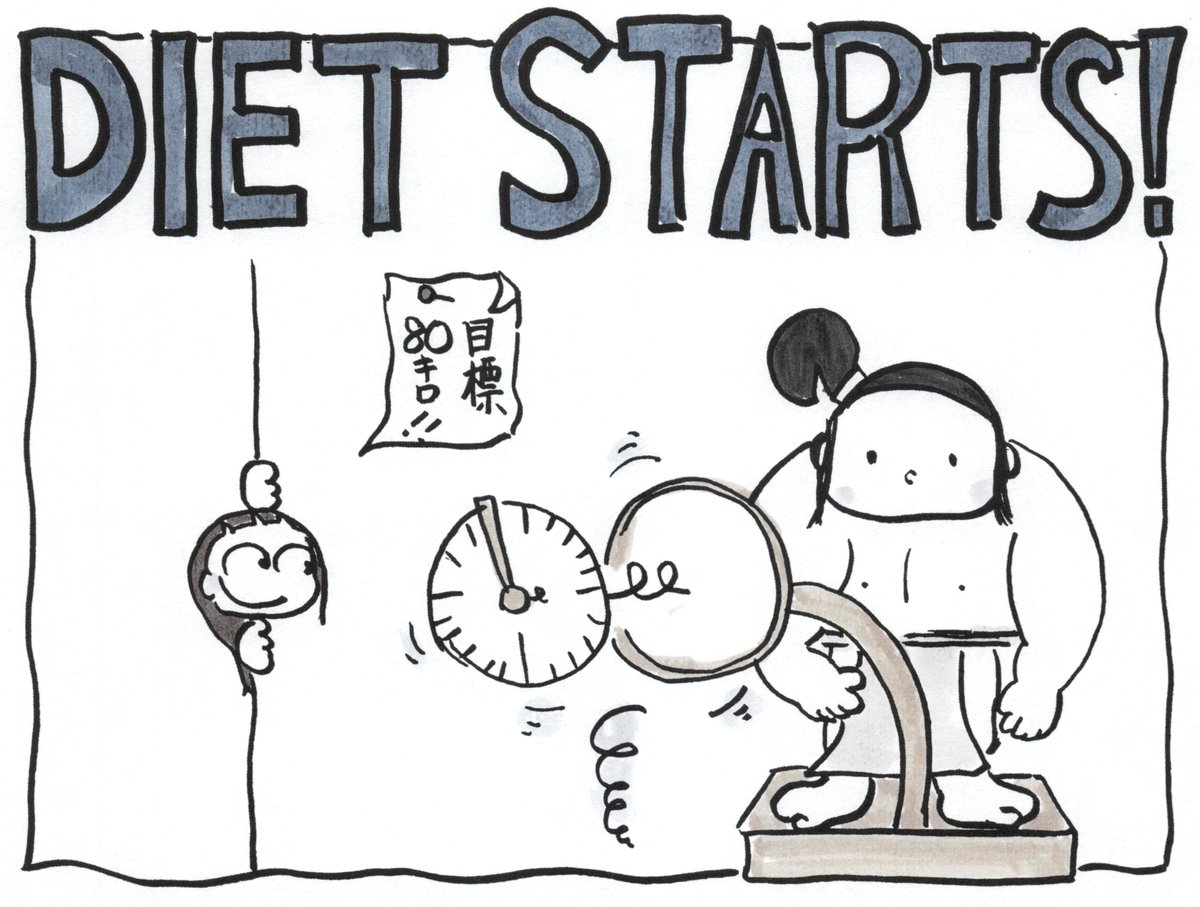 2-Panel Comics HIROI-chan ☆ Super Star !! Diet Starts !