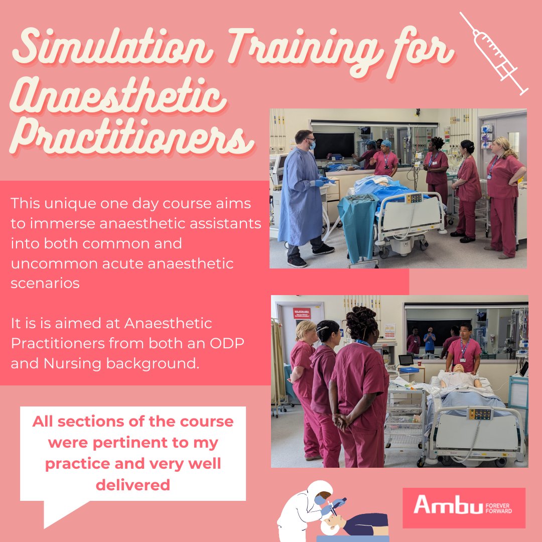 We recently ran a course designed for anaesthetic staff within the Trust. Interested? Message us for dates of the next one!