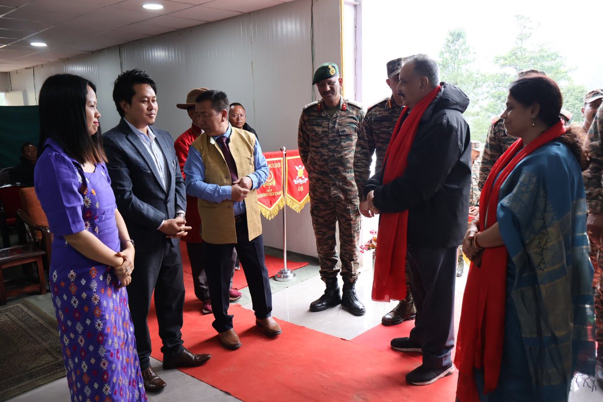 DBomdila's tweet image. Coordination meeting was held discussing the Kameng Cultural &amp;amp; Heritage Museum's progress. Colonel Asis Tondon outlined the plans. Dr. Manvi Seth, and Dr. B.R. Mani of Indian Institute of Heritage also participated. #16thMadrasRegiment #CommunityMuseum