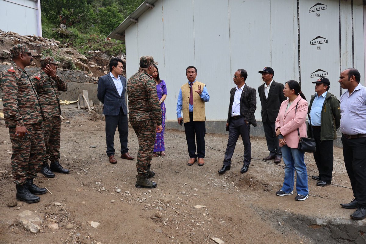 DBomdila's tweet image. Coordination meeting was held discussing the Kameng Cultural &amp;amp; Heritage Museum's progress. Colonel Asis Tondon outlined the plans. Dr. Manvi Seth, and Dr. B.R. Mani of Indian Institute of Heritage also participated. #16thMadrasRegiment #CommunityMuseum