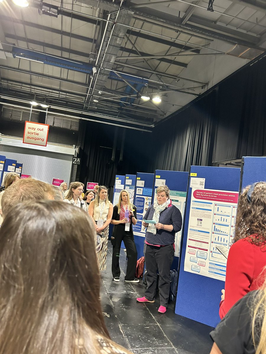 #NHSScot2024 Ruth doing her poster presentation on improvement work @ patient meal provision <a href="/NHSaaa/">NHS Ayrshire & Arran</a> <a href="/Alistair_ahp/">Alistair Reid</a> #nutritionmatters <a href="/BDAWOSBranch/">BDA West of Scotland</a> <a href="/BDA_Dietitians/">British Dietetic Association</a>