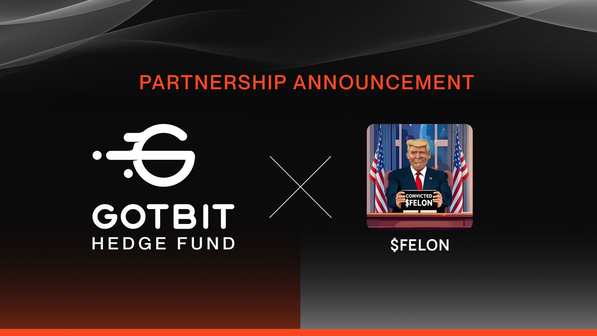 Gotbit Hedge Fund (@gotbit_io) on Twitter photo Gotbit Hedge Fund is happy to announce partnership with @convictedfel0n
$FELON is a political meme which was recently launched on Solana and achieved ATH at over $40M MC! 
Gotbit team has been working with the project since the launch and will support it with market-making! Gotbit Hedge Fund is happy to announce partnership with @convictedfel0n
$FELON is a political meme which was recently launched on Solana and achieved ATH at over $40M MC! 
Gotbit team has been working with the project since the launch and will support it with market-making!