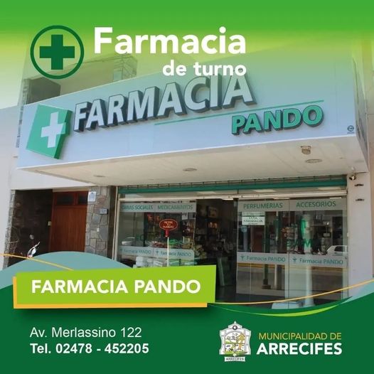 FARMACIA DE TURNO - PANDO
TEL: 452205