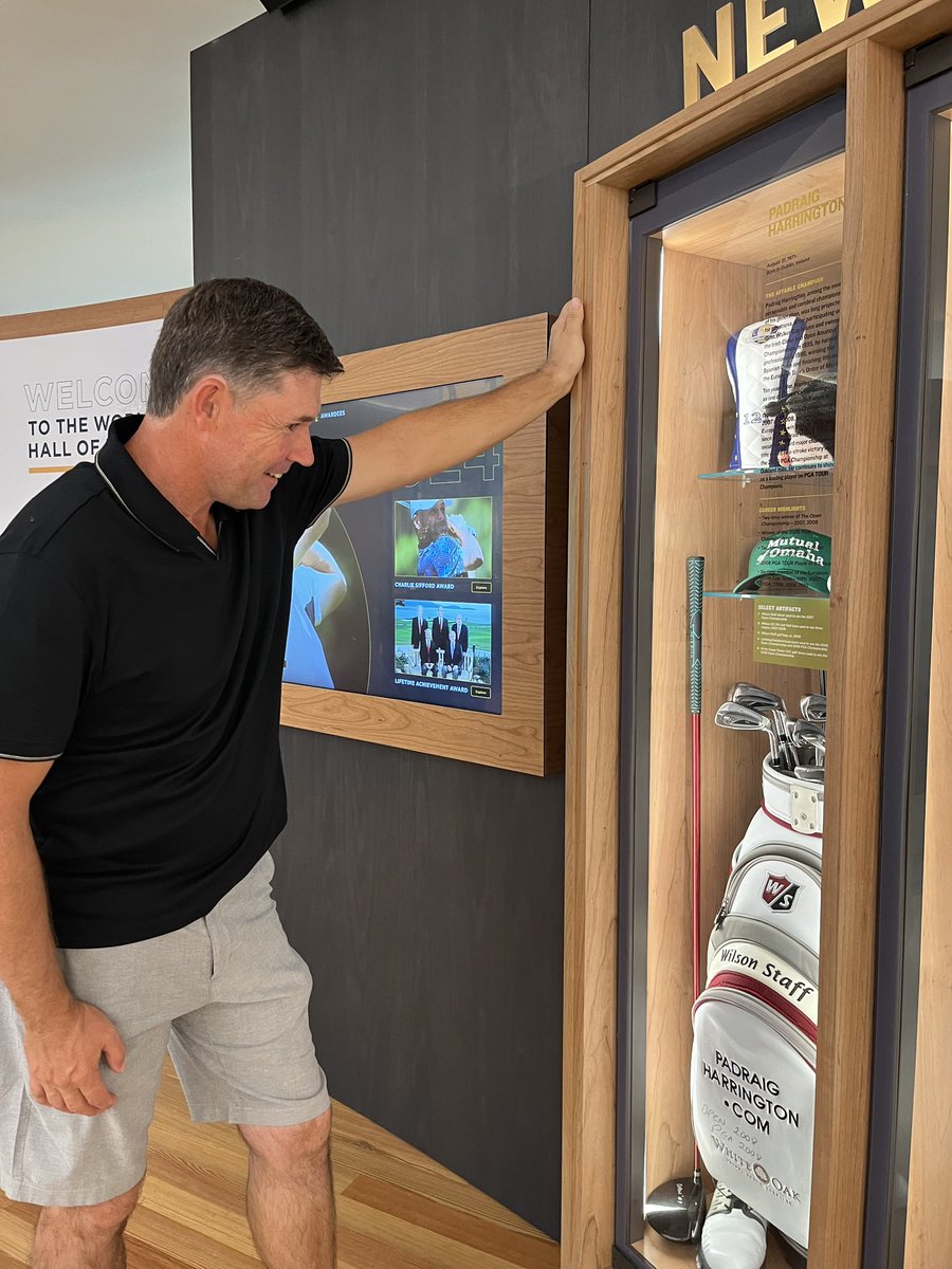 GolfHallofFame's tweet image. It’s here!

Our 2024 Induction Ceremony is tonight at 7p on @GolfChannel.

Tune in as we officially welcome @padraig_h and other greats of the game into the Hall.