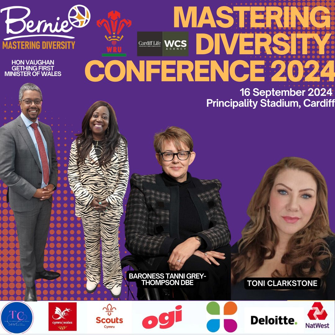 Bernieadavies's tweet photo. KEY SPEAKERS ALERT!🎉
It's happening again!

Have you booked? Get your tickets and join the movement!
LINK IN BIO! #InclusiveCommunity #masteringdiversity2024 #masteringdiversityconferenceandawards #DiversityIsStrength #ChangeThroughInclusion #DiversityLeadership #InspireToEmpower #DiversityMatters #EmpowermentThroughInclusion #StorytellingForChange