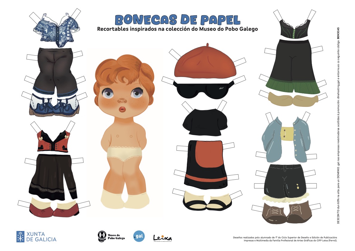 Hoxe entregamos os premios aos mellores deseños de bonecas de papel realizados polas alumnas de <a href="/CIFPLeixa/">CIFP Leixa</a> e inspirados na colección do <a href="/MuseodoPobo/">Museo do Pobo Galego</a>, coa colaboración da <a href="/SXPL/">Política Lingüística</a>. Parabéns aos premiados. A información, aquí: i.gal/3kFTj