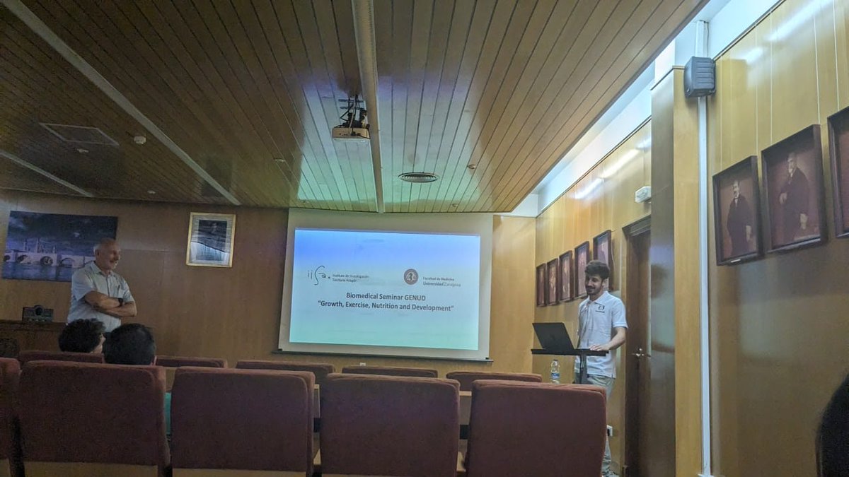 GENUD_Research's tweet photo. Angel Matute Llorente and Alba Gómez Cabello presented a new Project, supported by the Spanish National Research Program, named Rural-Frail, on physical exercise intervention in elderly from rural areas ⚽️🏀⚾️ https://t.co/o1sn8IDzYX
