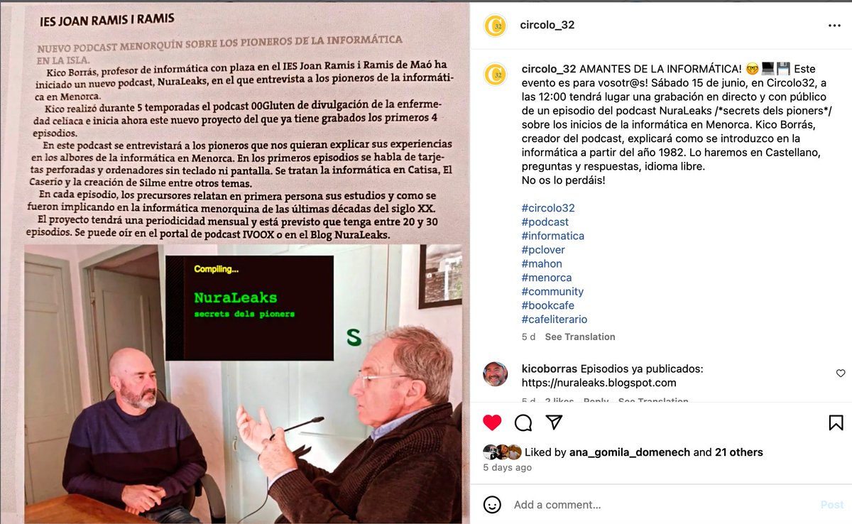 nuraleaks.blogspot.com/2024/06/nurale…
Podcast NuraLeaks: grabación de programa con público