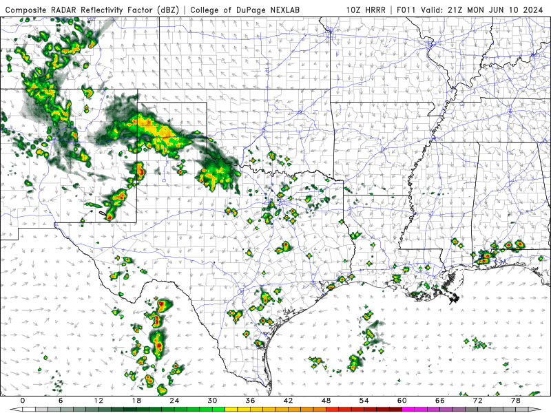 BradBartonDFW's tweet photo. #TXWX Widely Scattered Storms developing around DFW/NTX this afternoon.  Brief gusty winds, heavy rain and small hail, probably not severe. https://t.co/UMkhYQwGPn