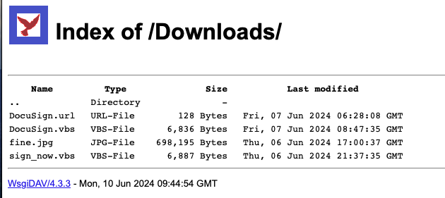 karol_paciorek's tweet photo. ⚠️ Prepared malware campaign impersonating @DocuSign.

📂 #opendir: 45.61.132[.126:8080

📄 sign_now.vbs - SHA1: ec5a069337d37a76e8dd08a2a7dc30babd2853fa

🖼️ fine.jpg - python script - SHA1: 509a486e0bc62a144f2cc7695a13530299454bd3

@500mk500 https://t.co/kDyKQ4Sy51