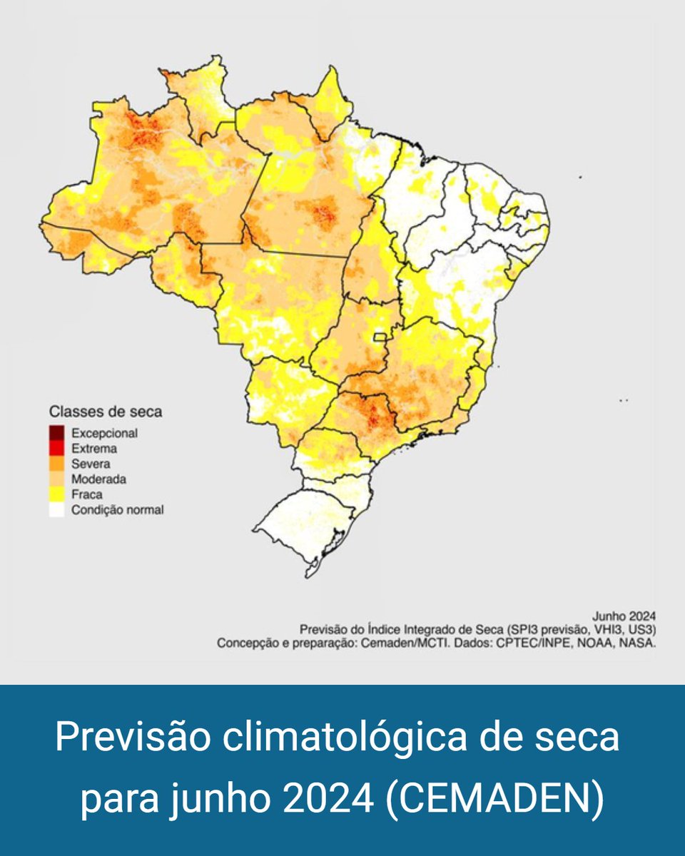 climaeradar's tweet photo. Previsão de tempo seco com muito sol e poucas nuvens na maior parte do Brasil esta semana, exceto por tempestades no norte da Região Norte e chuvas fortes no leste da Região Nordeste. As temperaturas subirão no Sul e levemente no Sudeste e Centro-Oeste. #meteorologia #radarclima https://t.co/B6a6LBVG2I