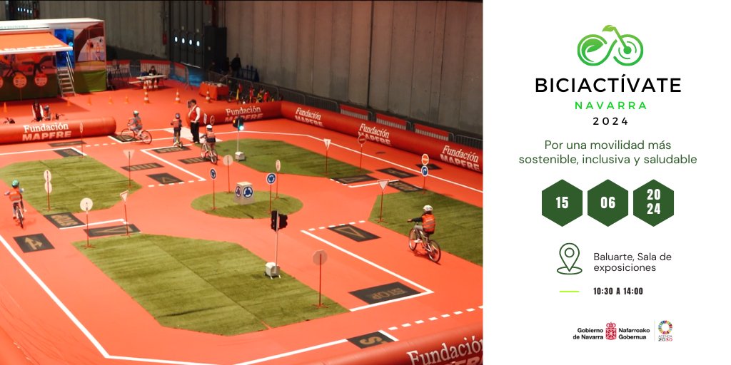 .<a href="/gob_na/">Gobierno de Navarra</a> invita a participar este sábado 15 en la jornada ‘Biciactívate’ para fomentar la movilidad sostenible con circuitos, talleres y actividades gratuitas

📎 Info: navarra.es/es/-/nota-pren…