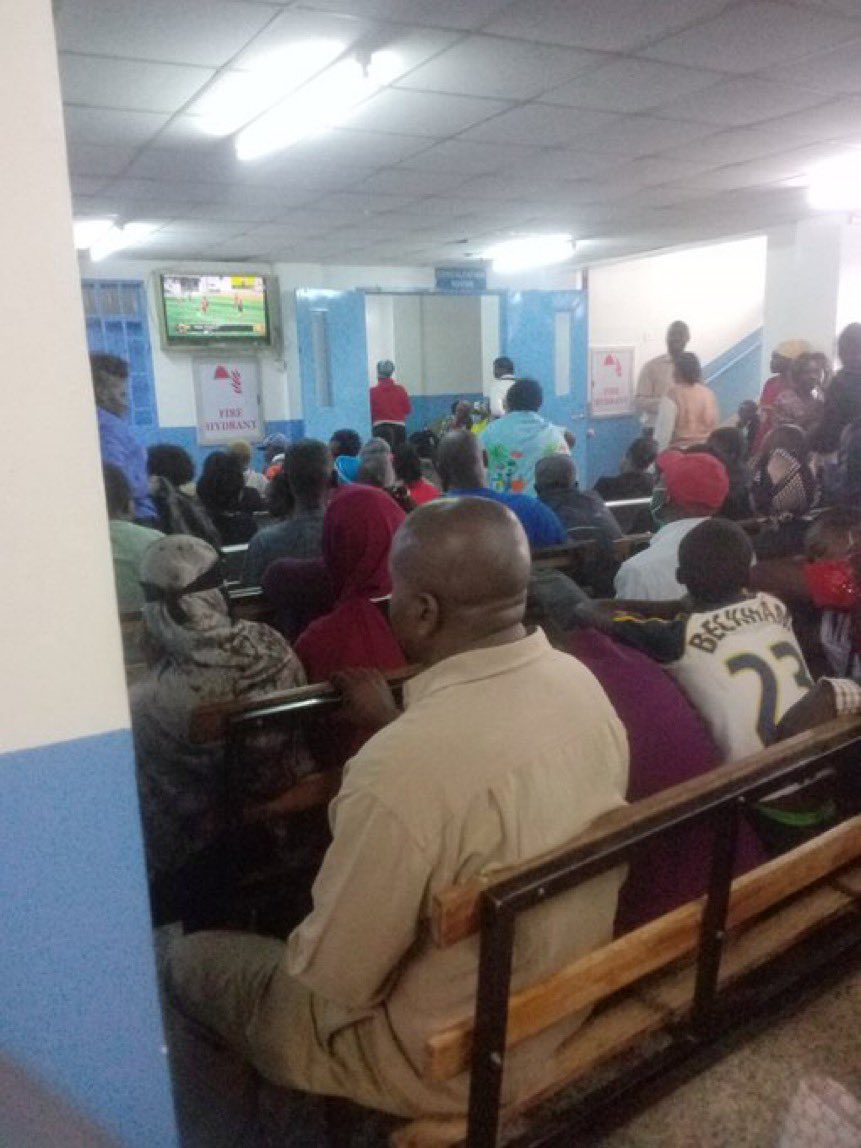 C_NyaKundiH's tweet photo. Hello Nyakundi, thanks for good work you are doing. This is Mama Lucy Hospital. Daktari who was supposed to attend this group left job at 10:30 and upto now patients are standing in a queue waiting for the doctor. Some few doctors have been picking patients who bribe them  Ksh. 500-1000 and attend them while others are left queueing. I dont know if the issue can be adressed. Hide  identity.