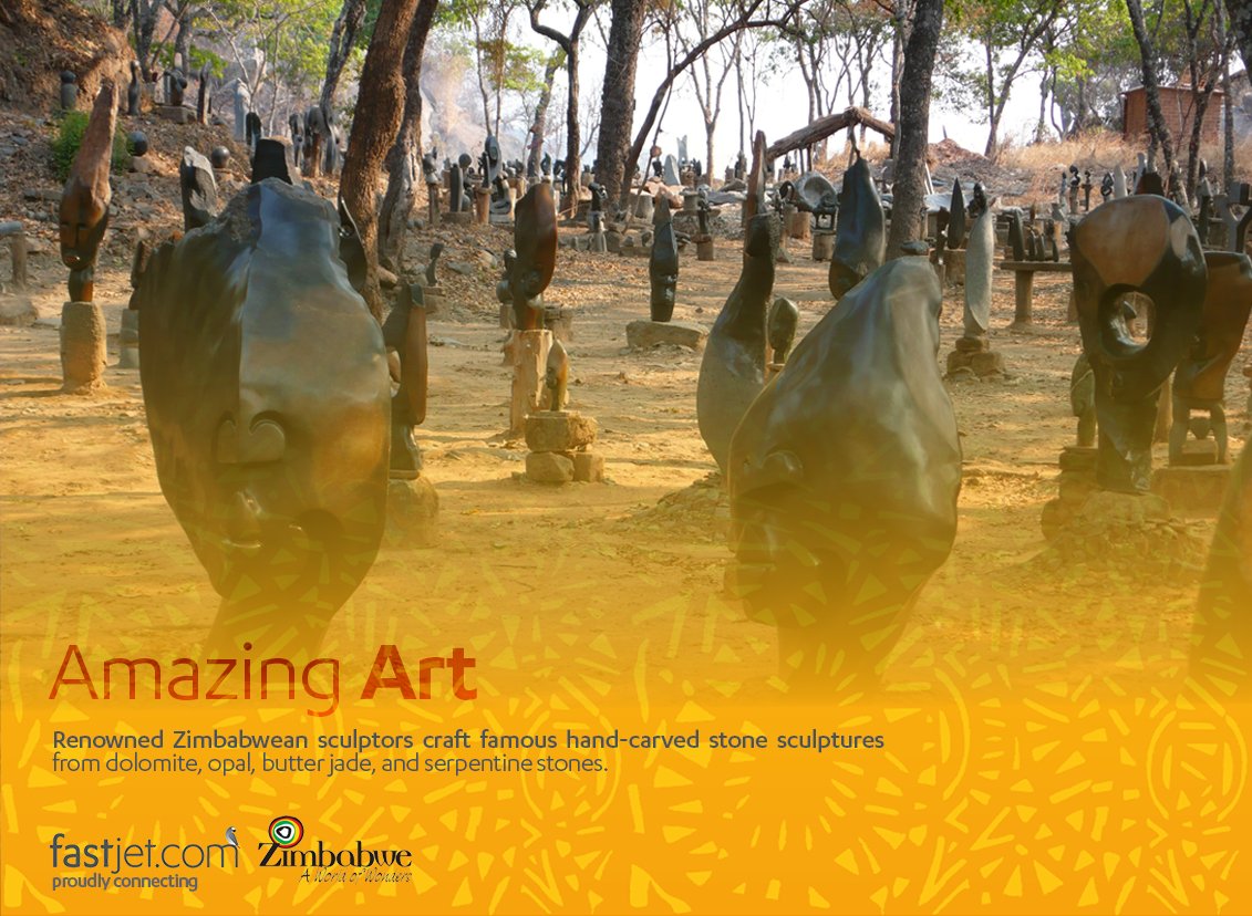 fastjet's tweet image. Amazing Art | Renowned Zimbabwean sculptors craft famous hand-carved stone sculptures from dolomite, opal, butter jade, and serpentine stones.
#AmazingArt
#fastjet
#connections
#worldofwonders
#StoneSculptures
#ProudlyZimbabwean
