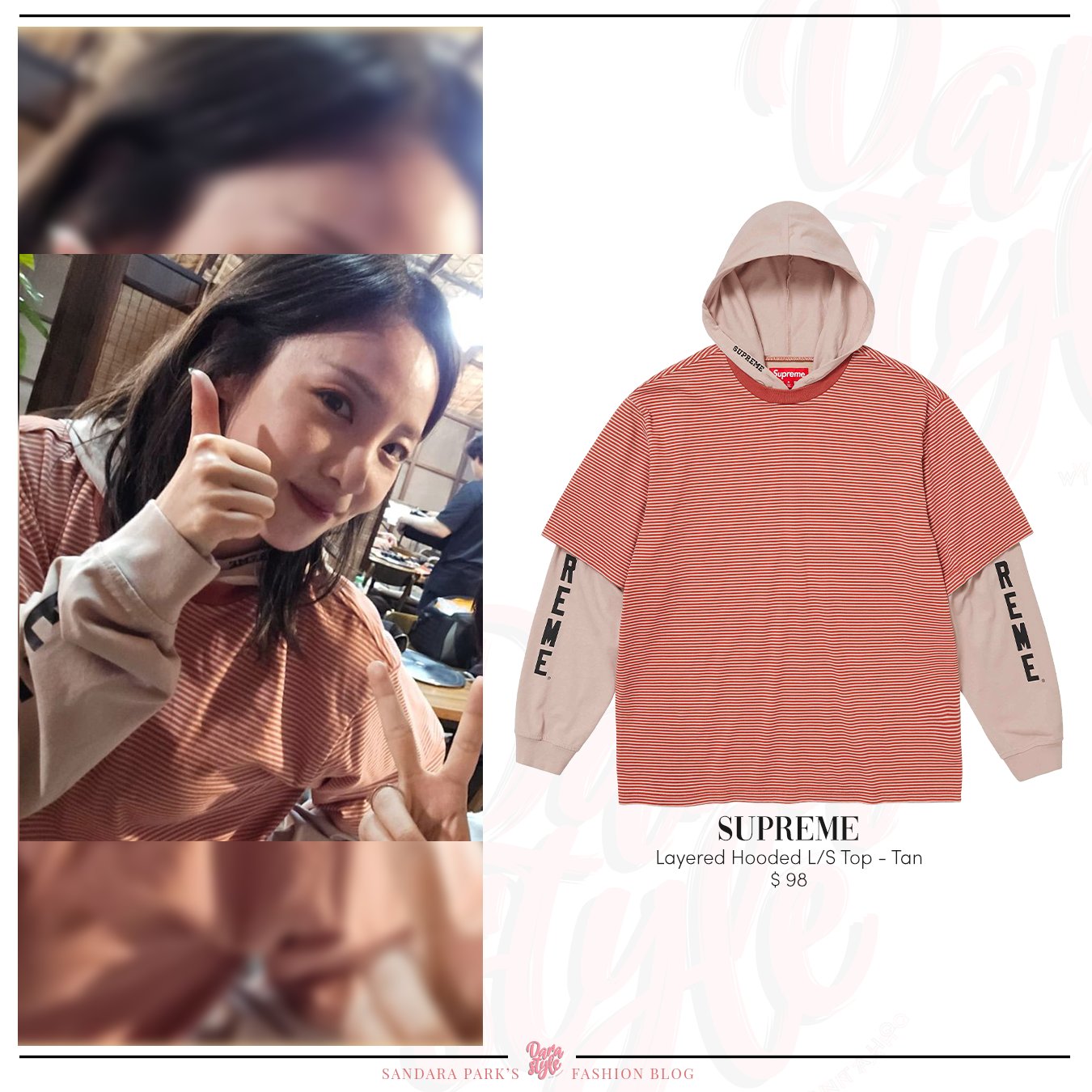 Supreme Layered Hooded L⁄S Top Black Supreme(シュプリーム