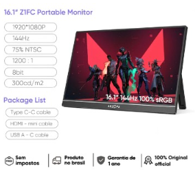 nyeniaa's tweet photo. DIRETO DO BRASIL ZERO TAXA 
 Monitor Portátil, 144Hz, PAINEL IPS, 16.1 P 

R$577,79
 
JÁ COM TAXA DO REMESSA CONFORME
https://t.co/plca6fSo95
LINK GRUPO DE PROMOS 
https://t.co/fuzZbxQGnS https://t.co/yJiRchrEfb