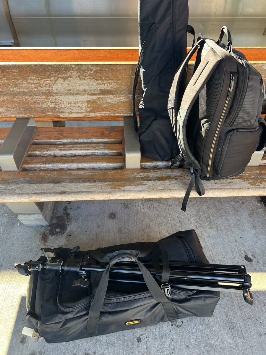 This is all the gear I’m bringing for the shoot today. 1 camera, an Easyrig, and 1 light. Sometimes not having a car to stuff full of gear seems like a good thing.