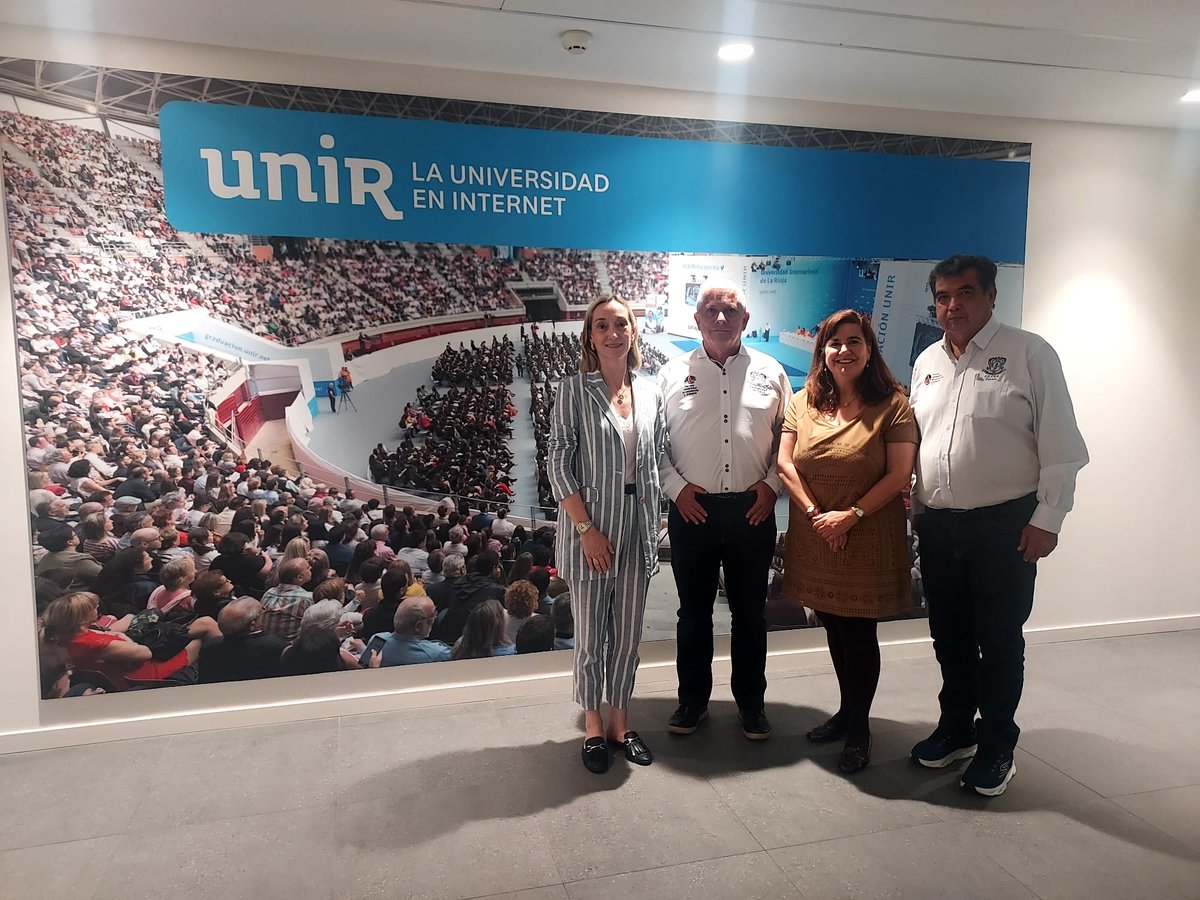 UNIRuniversidad's tweet photo. 🤝 Jorge E. Barrera, Vrct. Administrativo, y Ciro A. Figueroa, Decano de la Fac. de Ciencias Contables, Económicas y Administrativas, de @unicauca, #Colombia, han realizado una visita protocolaria a las instalaciones del @GrupoPROEDUCA, del que hace parte #UNIR.

👥 Los han acompañado en la visita  Eva Asensio, vicedecana de la Facultad de Empresa y Comunicación; Rubén González Crespo (@rubenagc), vicerrector de Organización y Planificación Académica; Ignacio Hierro, Director de Calidad; y María Teresa Santa María, vicerrectora de Profesorado y Acción Cultural, de UNIR.

@UNIR_Colombia