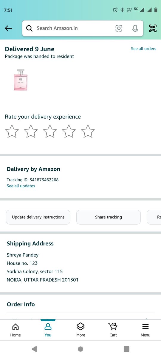 Coderbot04's tweet image. Order date 02-Jun-2024
Order # 402-0736417-5549936
Fraud Amazon
@amazonIN @AmazonHelp ordered this but didn't received spoke with customer care yesterday night delivery person said marked as delivered by mistake he will deliver today but yet I didn't get.