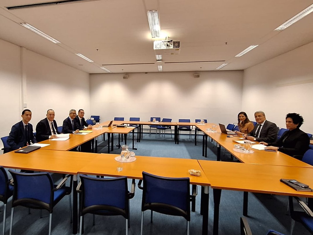 #GFARActionSeries meetings kick off for this year in Vienna with a high-level bilateral b/w Algeria &amp; Lebanon
Participants included Min. of Justice, Mr. Henri Khoury, Judge Carl Irani, Judge Rana Akoum 🇱🇧 &amp; Mr. Mokhtar Lakhdari, Director General, OCRC 🇩🇿 
#UnitedAgainstCorruption