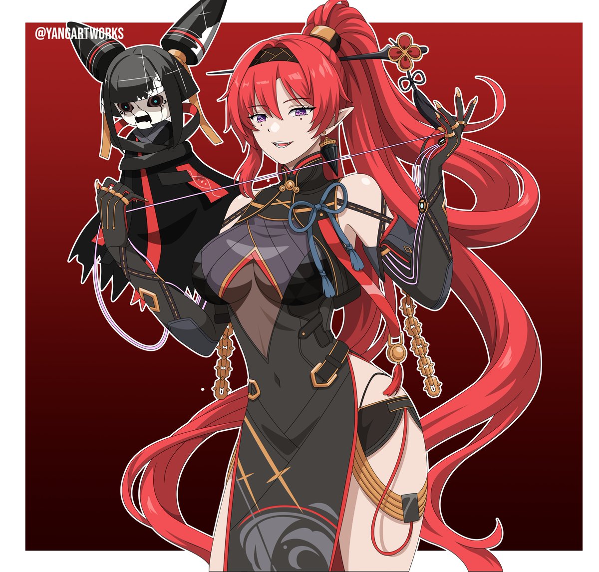 Yangartworks's tweet photo. Yinlin from Wuthering Waves commission for ixidevil. I worked extra hard on the details. I hope you appreciate it.

#WutheringWaves #yinlin #commission https://t.co/UUKVhwdnr7
