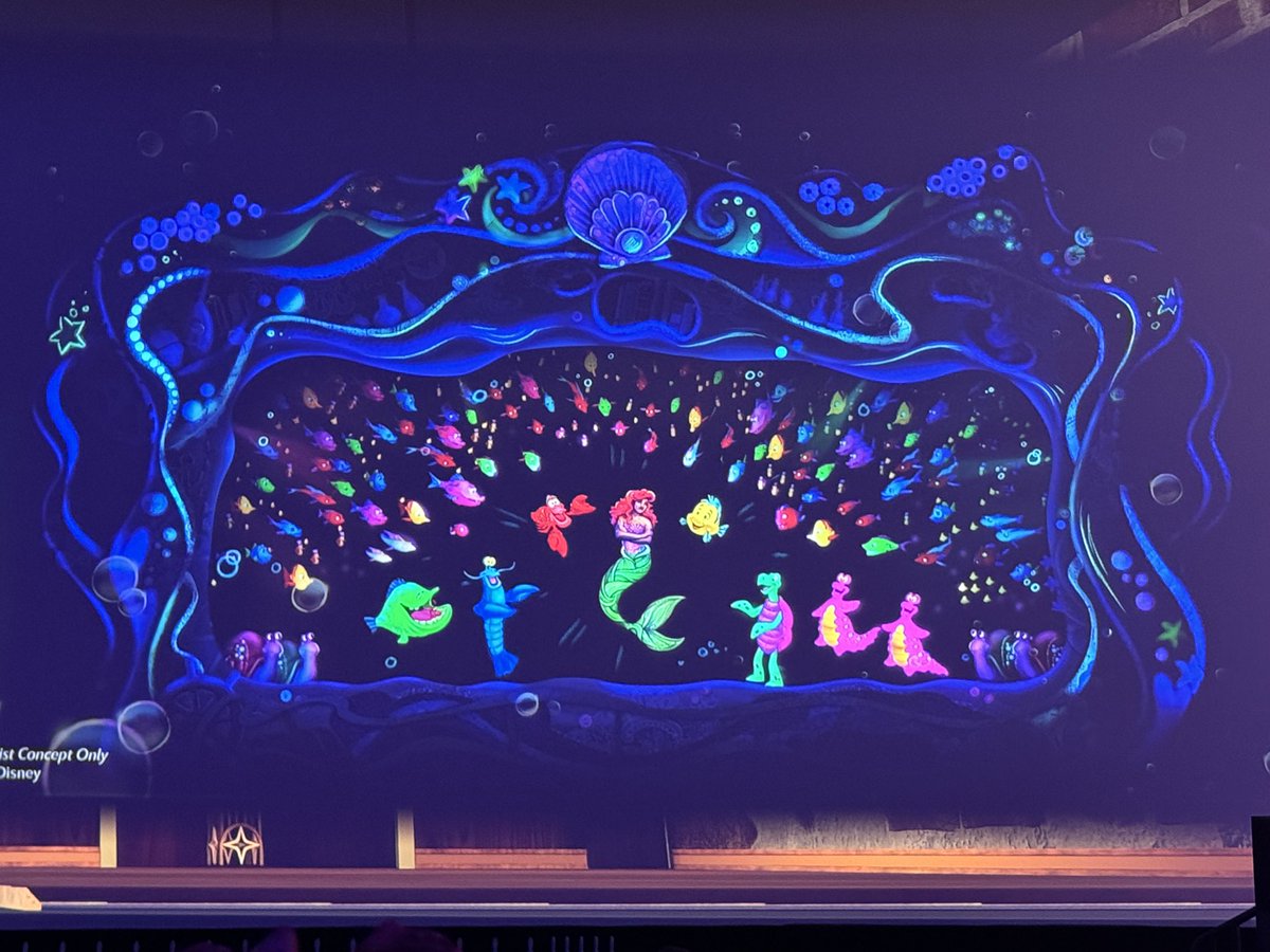 thrillgeek's tweet image. New concept artwork for “The Little Mermaid – A Musical Adventure”. Opening later this year. @WaltDisneyWorld @DisneyParks #ThisisMagic