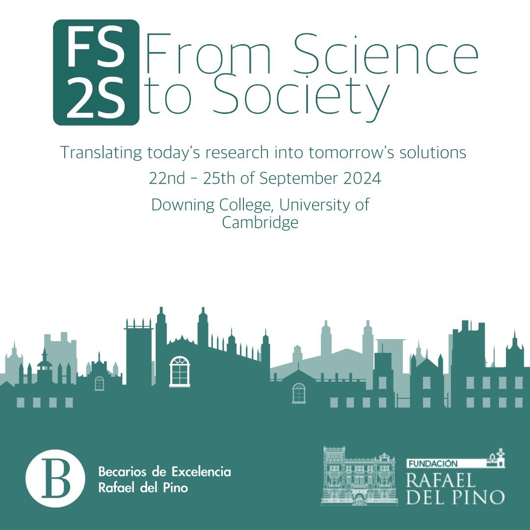 JavierGarciaMartinez (@javiergarciamar) on Twitter photo Llevar los resultados de la ciencia a la sociedad es uno de los grandes retos que tenemos por delante.
Si te interesa el tema, “From Science to Society”, organizado por <a href="/frdelpino/">Fundación Rafael del Pino</a> en la <a href="/Cambridge_Uni/">Cambridge University</a>, tienes hasta el 14 de junio para inscribirte frdelpino.es/inscripciones/… #FS2S Llevar los resultados de la ciencia a la sociedad es uno de los grandes retos que tenemos por delante.
Si te interesa el tema, “From Science to Society”, organizado por <a href="/frdelpino/">Fundación Rafael del Pino</a> en la <a href="/Cambridge_Uni/">Cambridge University</a>, tienes hasta el 14 de junio para inscribirte frdelpino.es/inscripciones/… #FS2S