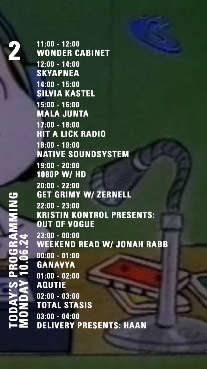 NTSlive's tweet photo. Today on NTS 🧵
@drakefard @livwutang @RufDug @ElenaColombi @SKYAPNEA @SilviaKastel @1blackwealth https://t.co/UISa6jdTsa