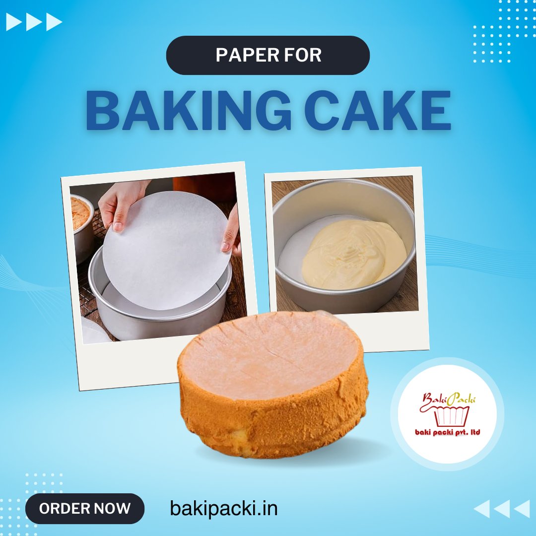 BakiPacki's tweet image. "Bake with perfection using Baki Packi's Baking Paper - your ultimate partner for flawless cakes every time! 🎂✨ #BakiPacki #BakingPerfection #FlawlessBakes"