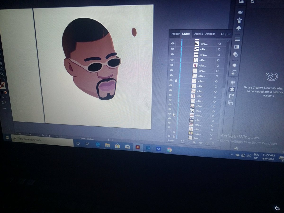 SmartMeso's tweet image. Tried replicating the Illustration Done by @UfotUbon 🙏🙇. 6hrs+ work yet wasn't as perfect as He's 😅. Hope say this one still get Composure abeg?

PS. This is my Second time trying out illustrations. I hope to learn more from the Illustrators 😮‍💨 @UfotUbon . 
#composure