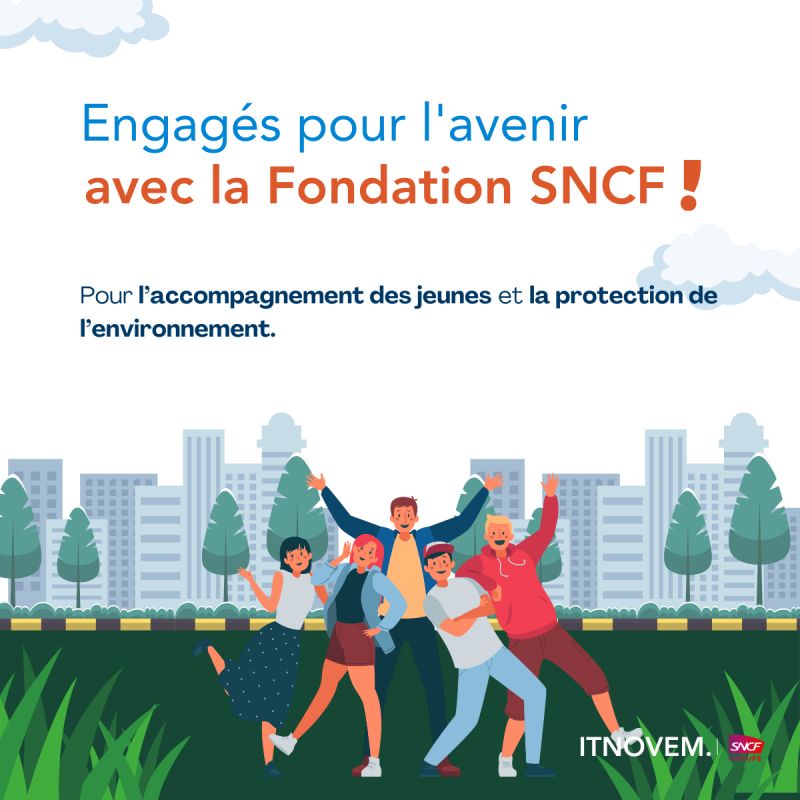 ITNOVEM's tweet photo. @ITNOVEM x la #FondationSNCF 🤝
Chez #ITNOVEM, nous sommes fiers de soutenir la Fondation #SNCF. 💪
📌Depuis 25 ans, la #FondationSNCF soutient des projets associatifs avec deux objectifs majeurs :
🎓 Aider les jeunes à réussir.
🌱 Promouvoir des projets environnementaux. https://t.co/j3nvrSj3s6