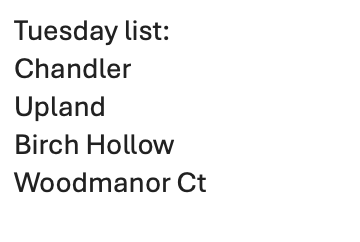 Strawser_Inc's tweet photo. Ann Arbor Residents: 6/11 Schedule below. They will get the 2nd portion of Cape Seal. Park in driveways or unaffected street.  Access in &amp; out will be restricted part of day. Call Andrew @614-824-8782 with questions. Thanks for your patience #SCIResidentUpdates https://t.co/RahLzxTqXs